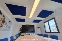 Insonorizzazione sala riunioni con logo in HD